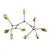 Candelabru cu 8 becuri din alama Drop Brass